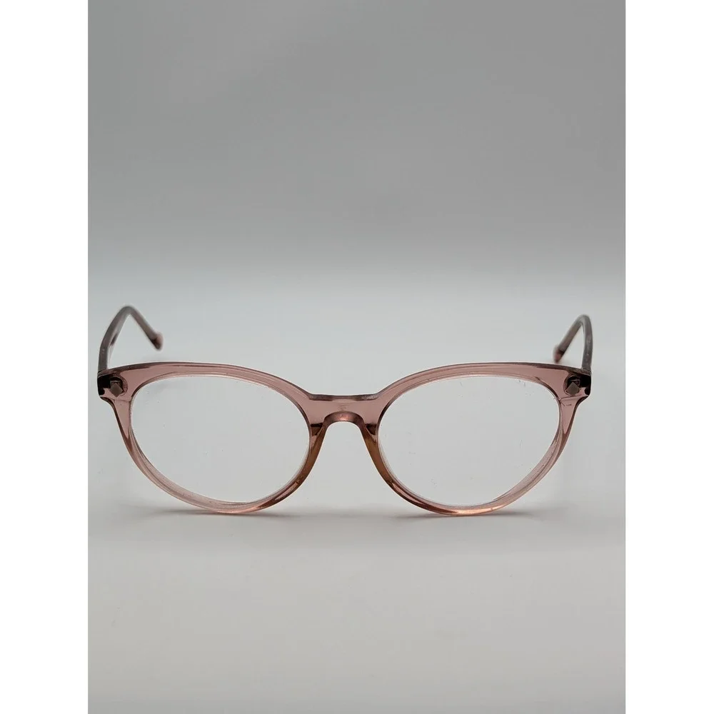 Vera Bradley Blush Pink Transparent Oval Eyeglass Frames 50-19-140 Womens
